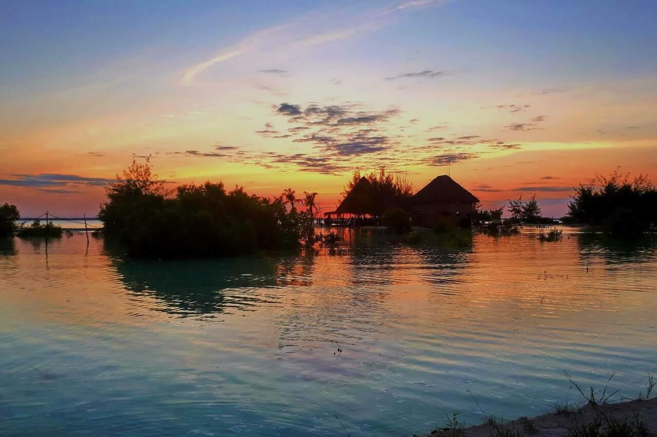 Zanzibar, sunset at Kae Beach