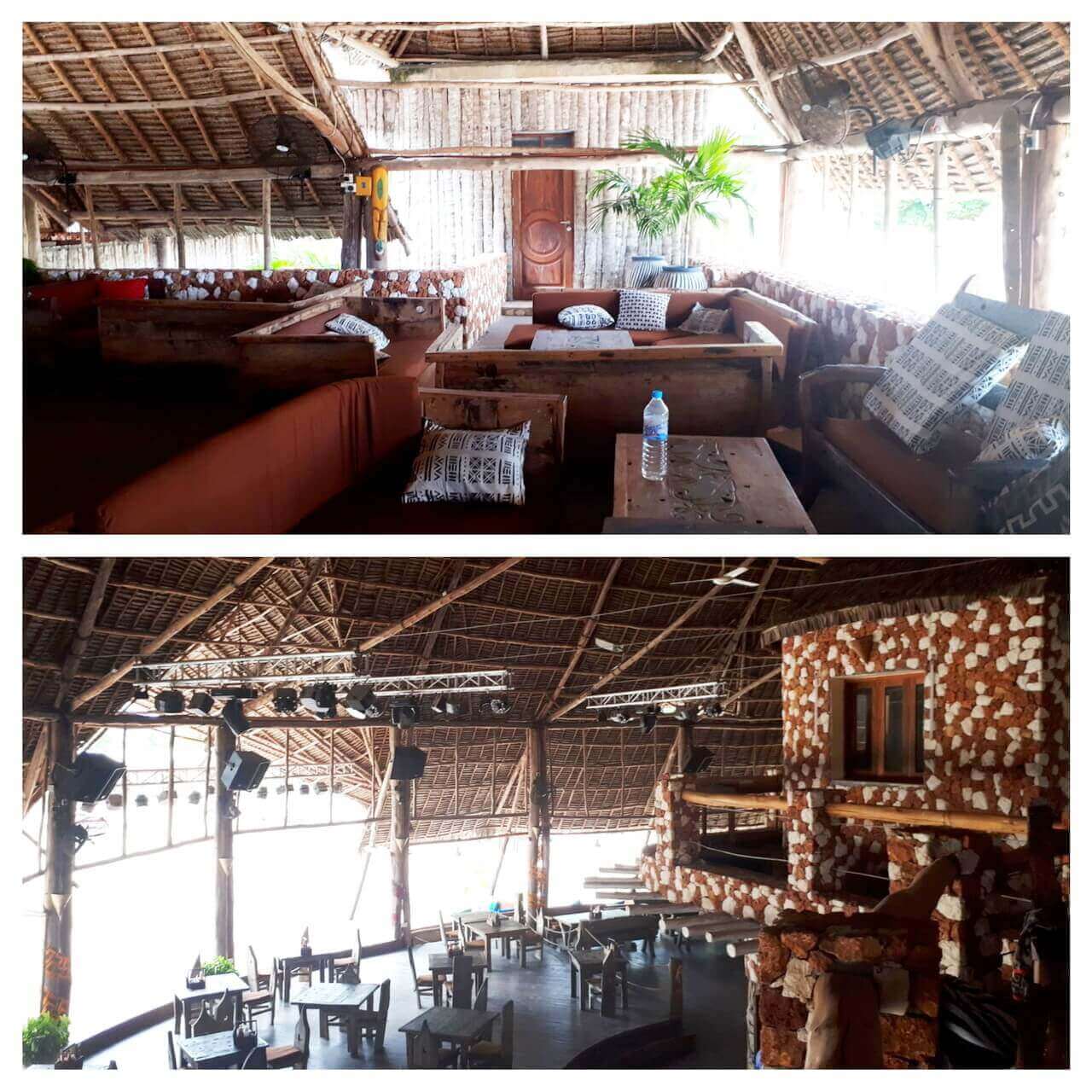 Kendwa Rocks restaurant inside