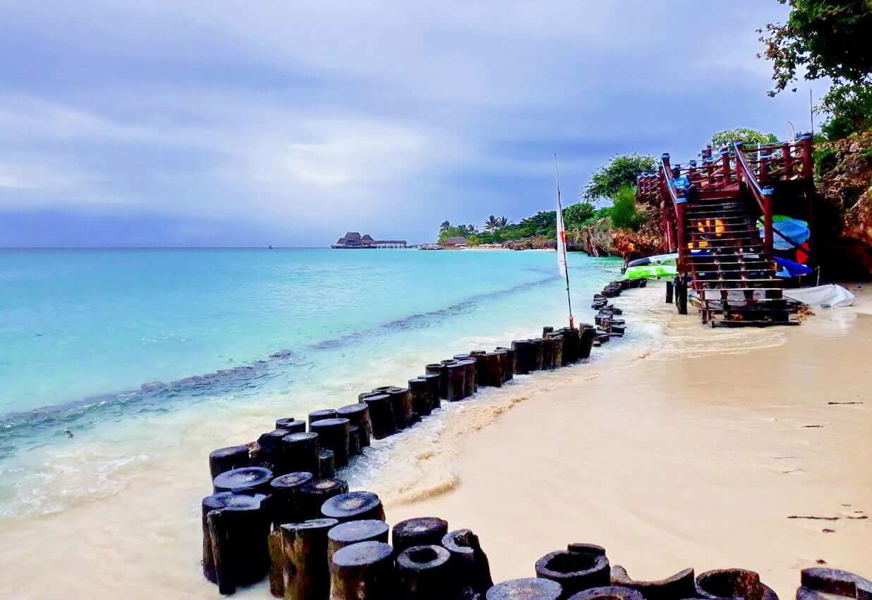 Walking along Nugwi Beach, Zanzibar beaches