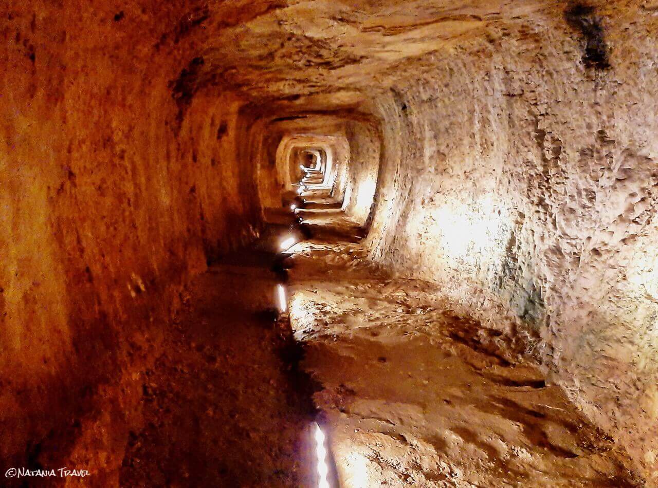 Eupalinos tunnel ok, Antički tunel 