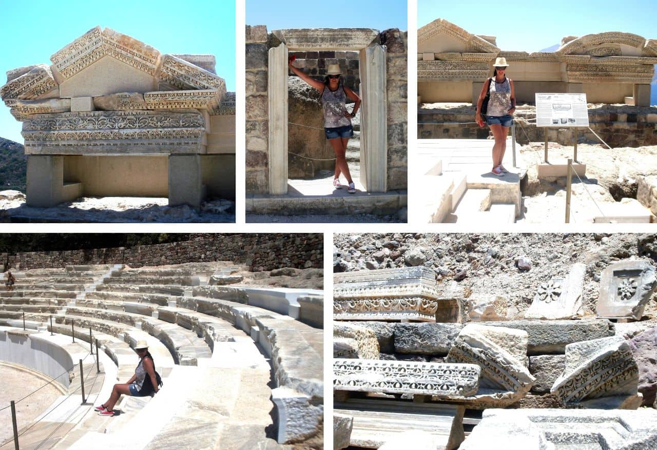 The remains of the Ancient Theatre of Milos