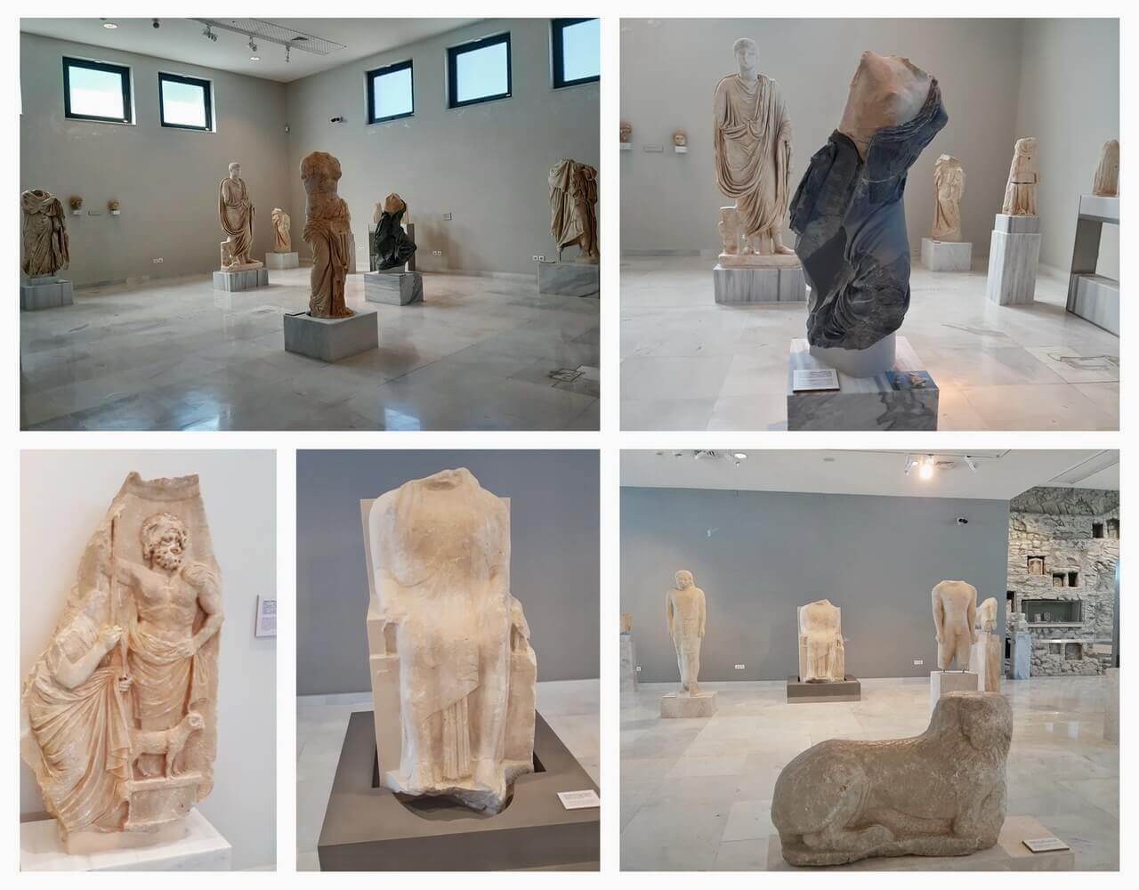 Ancient marble statues, Archeological Museum Pythagorion