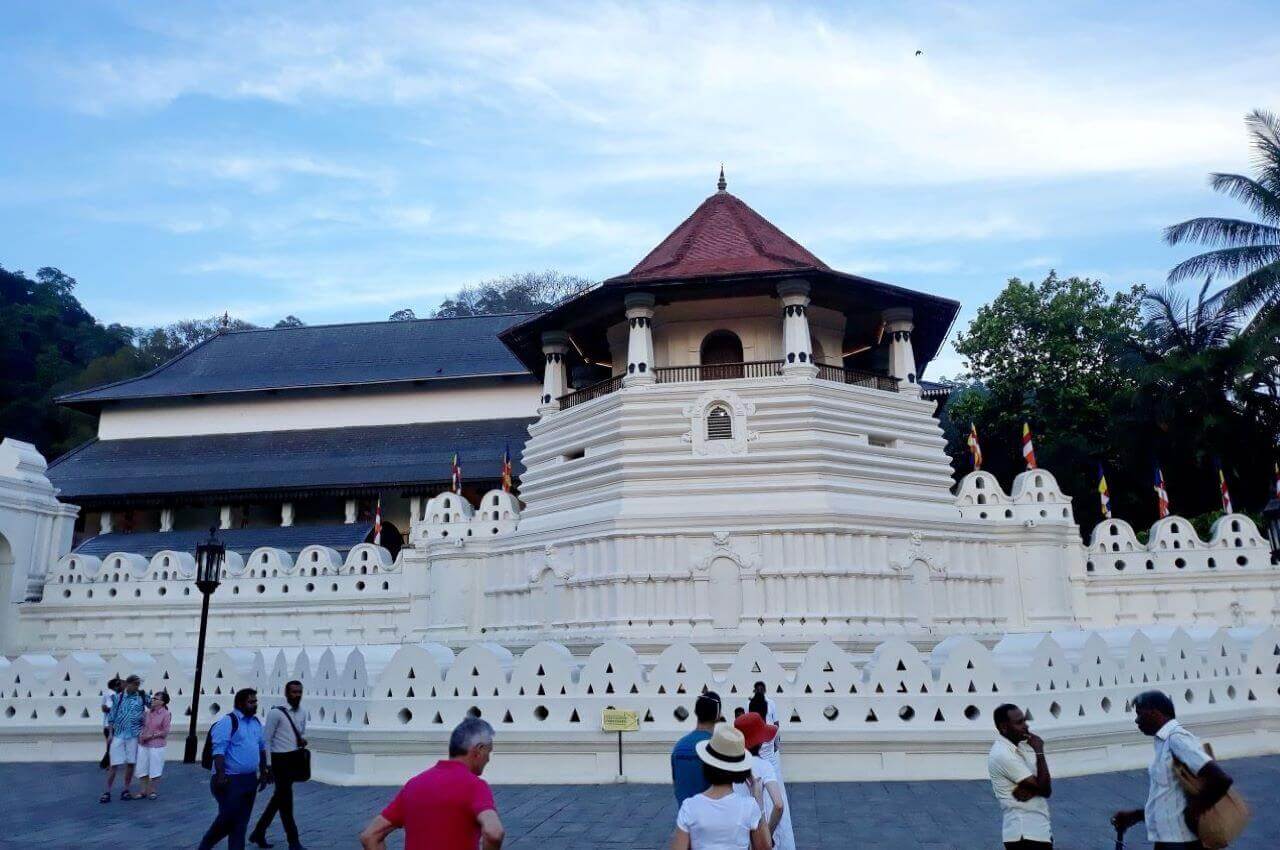 Temple of the Sacred Tooth in Kandy city, Sri Lanka