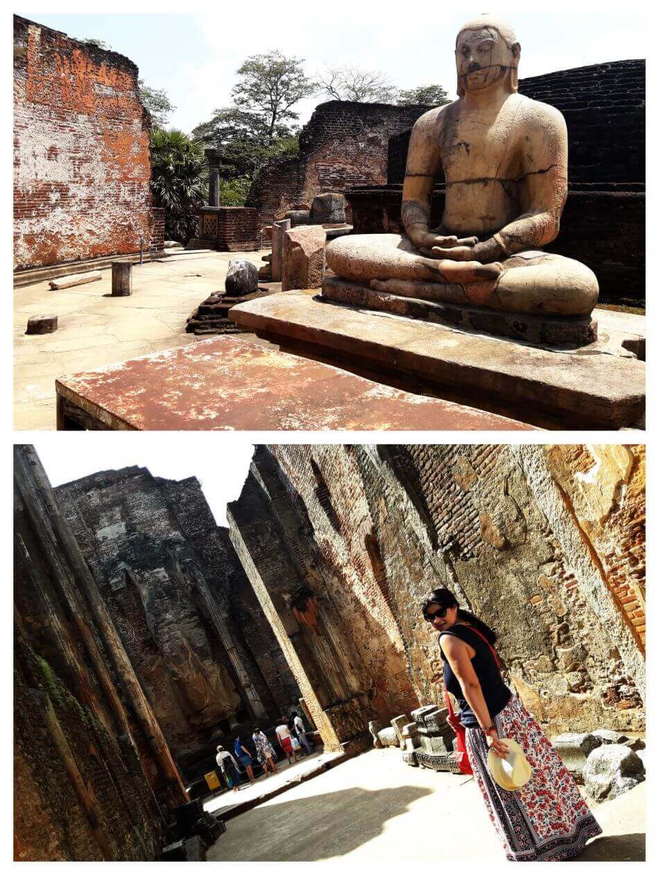 Buddha statues in Polonnaruwa temple, Sri Lanka