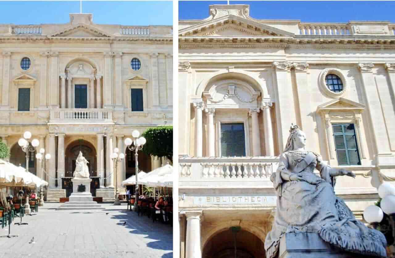 Valletta, Republic Square, Queen Victoria statue