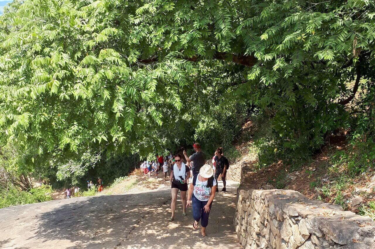 Path to Dambulla Caves