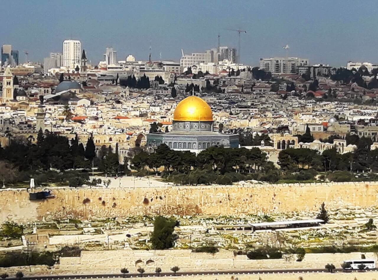 The Dome of the Rock, Jerusalem, Jerusalim, Kupola na steni