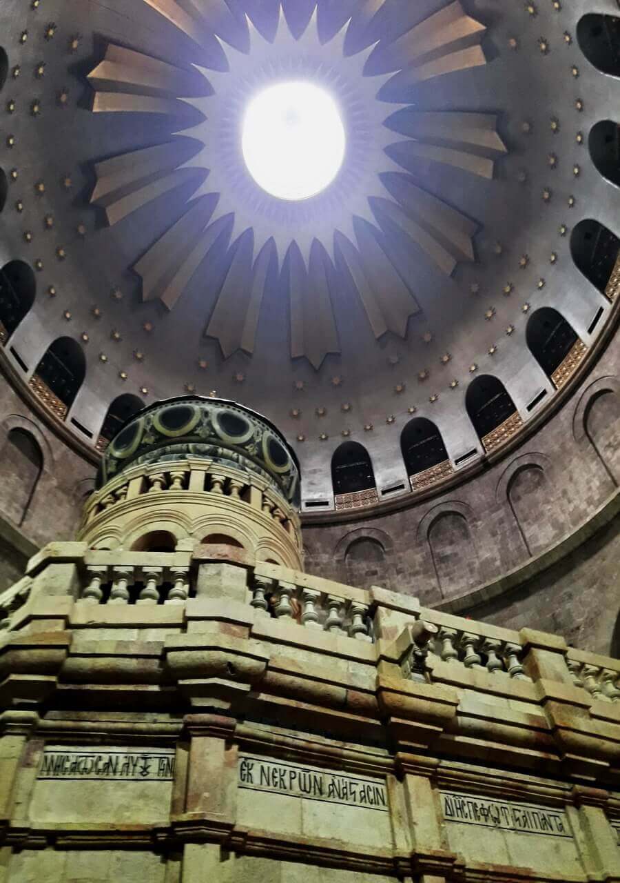 the Dome of the Anastasis Above the Aedicule