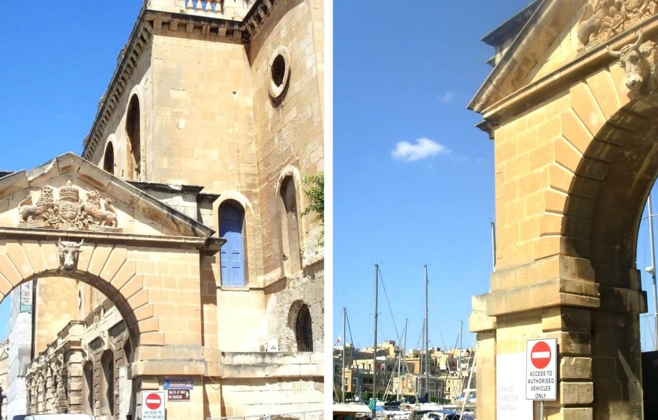 Malta, Marina entrance, Birgu