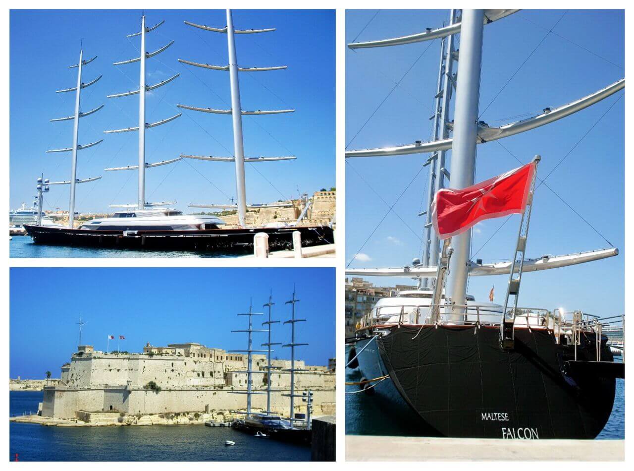 Maltese Falcon Yacht Grand Harbour Malta 2012