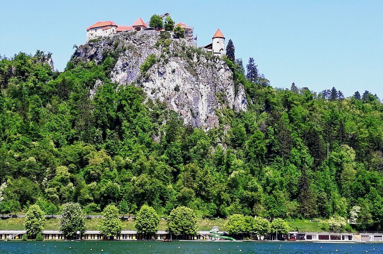Bled Castle the View from the Lake