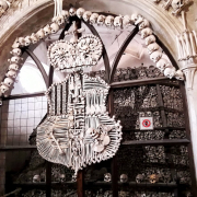 Sedlec ossuary, The Schwarzenberg family coat-of-arms, made with bones
