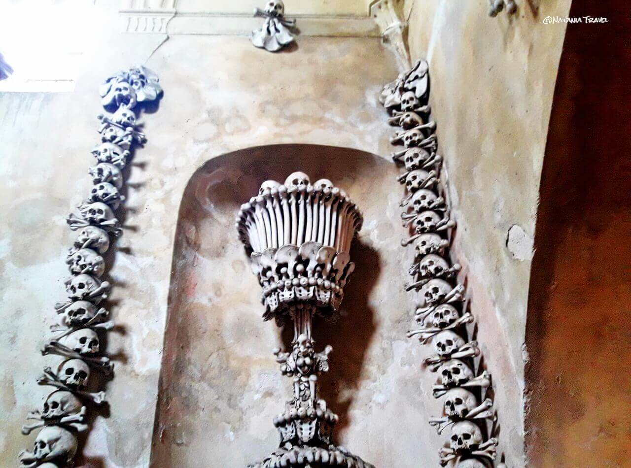 Bones and skulls in Sedlec ossuary, Sedlek