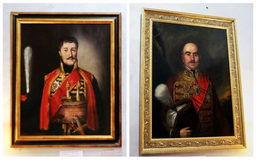 Portraits: Karadjordje and Prince Milos Obrenovic