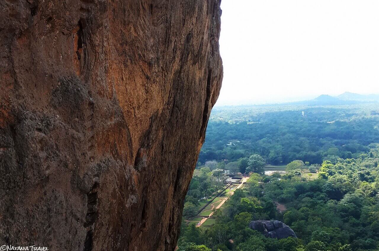 The view on Sigiriya gardens