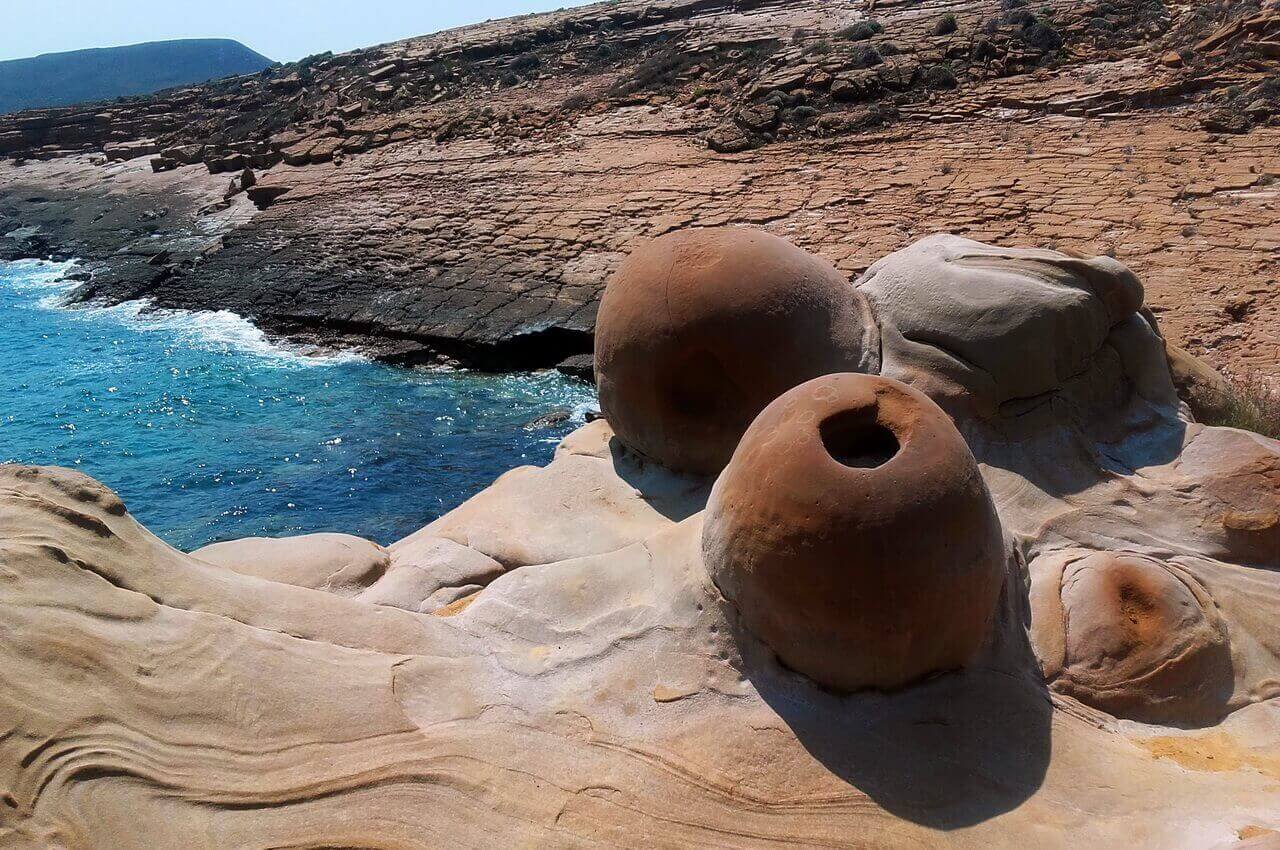 Faraklo rock formations, Limnos