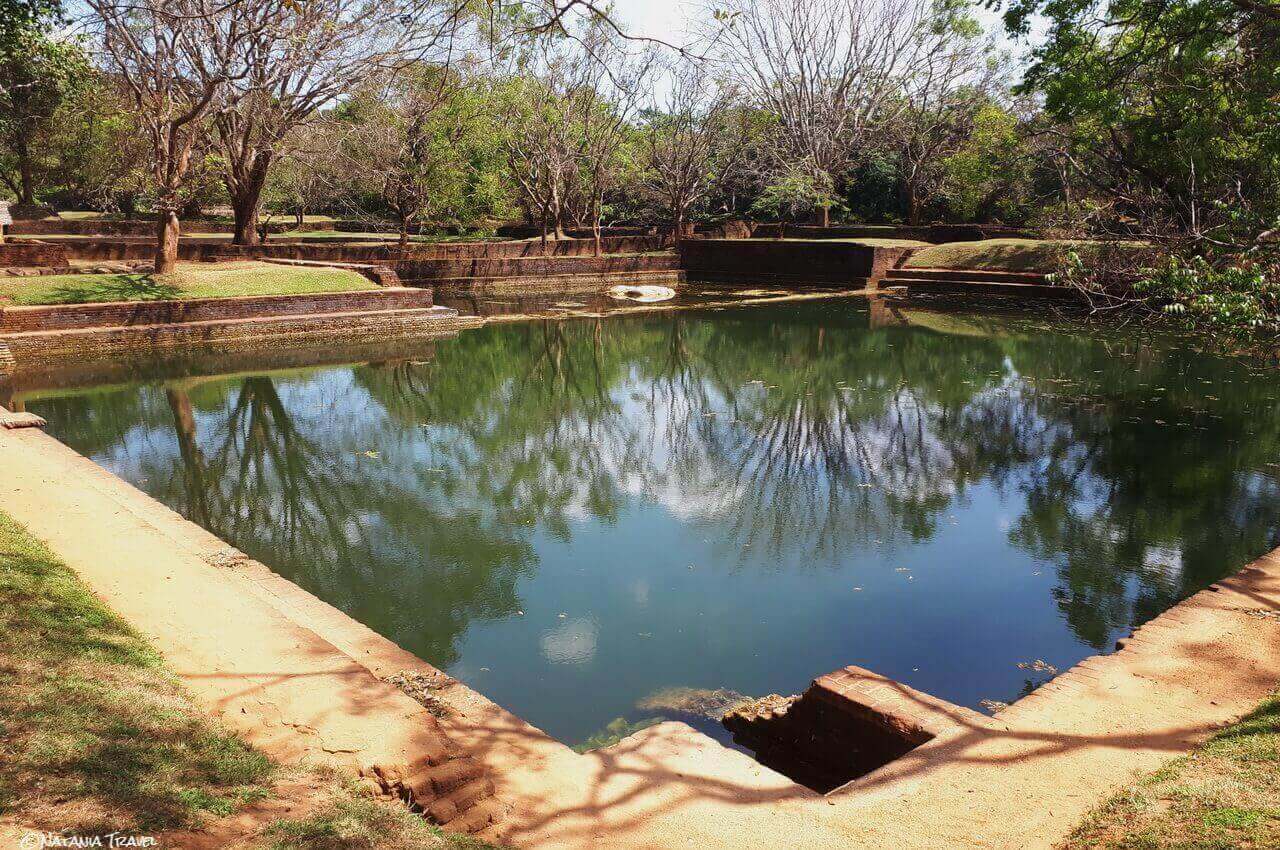 The pool for the concubines, the Water garden, Sigiriya