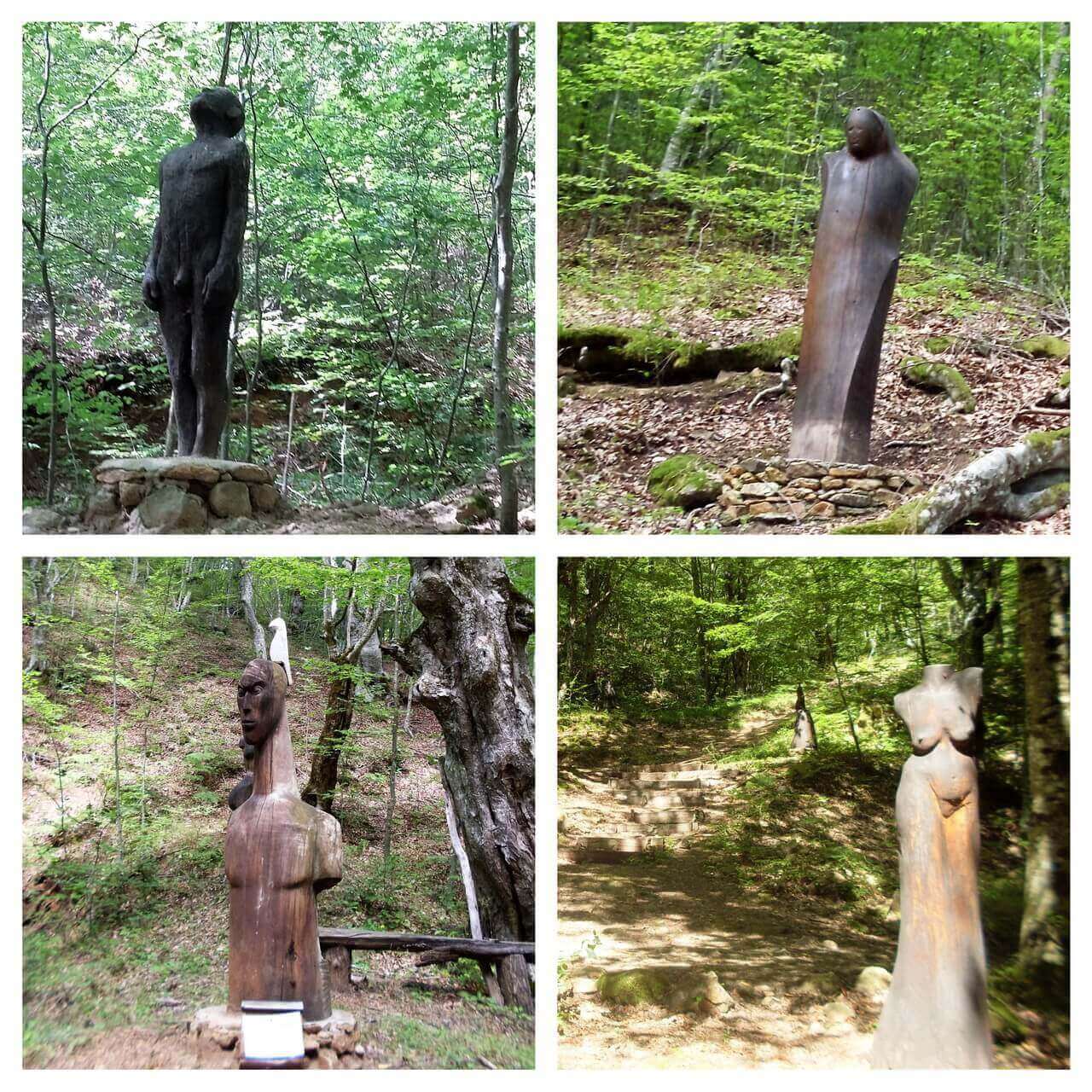 Sculptures in the forest , the Devil's town