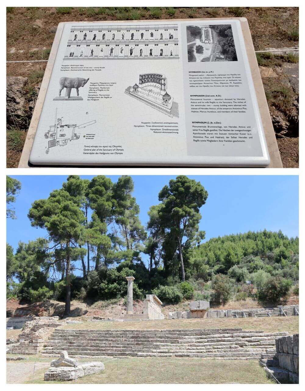 the Nymphaion Ancient Olympia