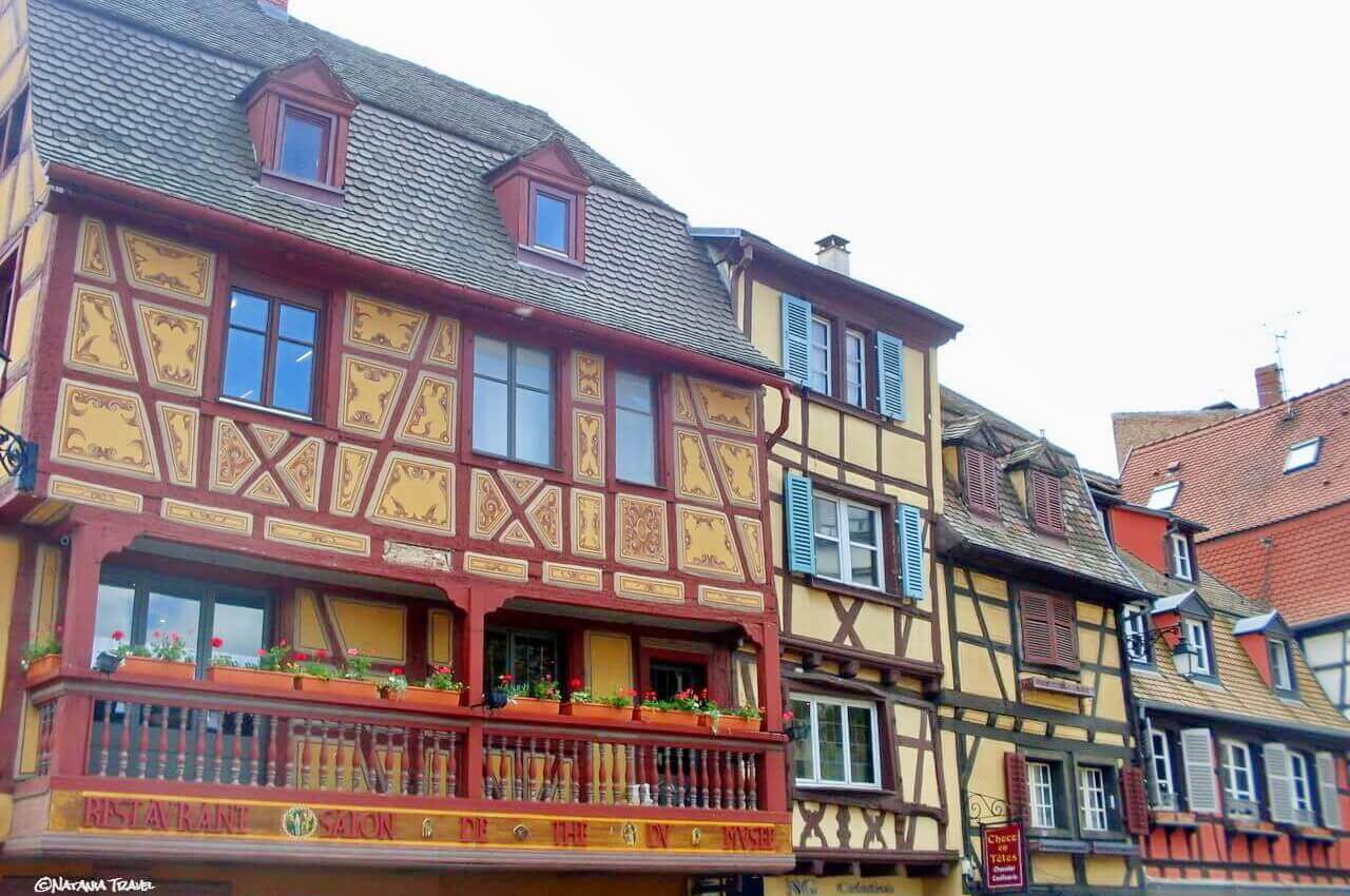 The houses in Colmar, Alsace