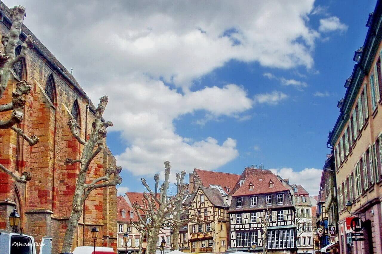 Colmar, the Dominican Church on the left side