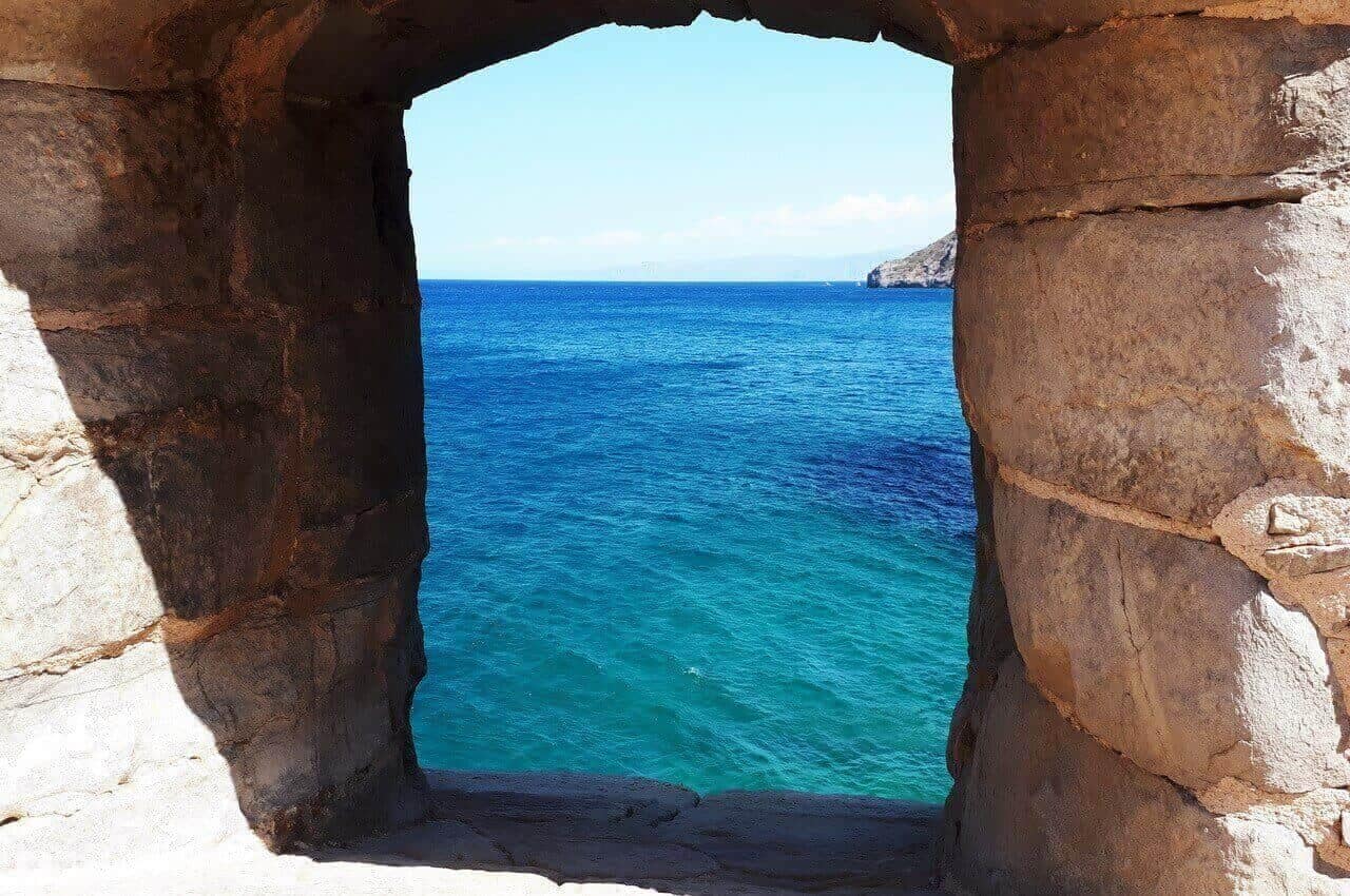 A view of sea, Spinalonga Island