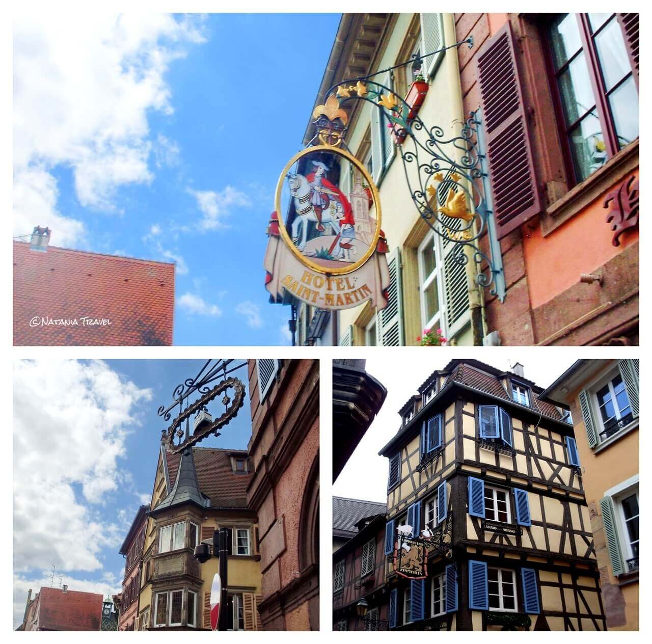 The houses with the different signs, Colmar