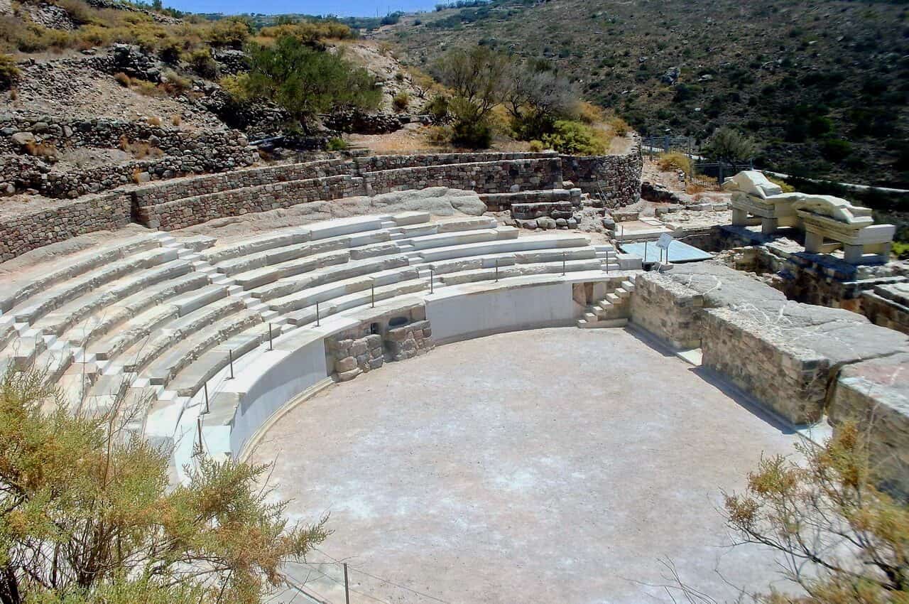 Ancient Roman theatre in Tripiti, Milos