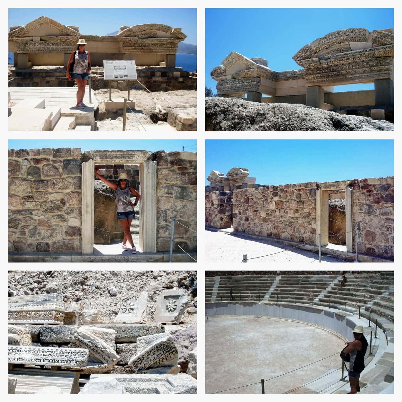 The remains of the Ancient Theatre of Milos