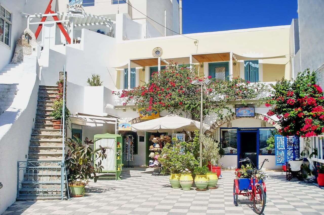 Charming shops in Adamas, Milos Island