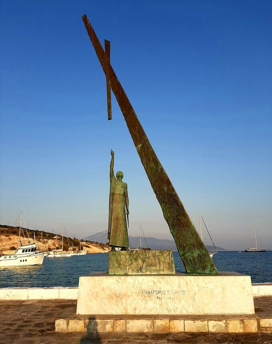 The statue of Pythagoras, Samos