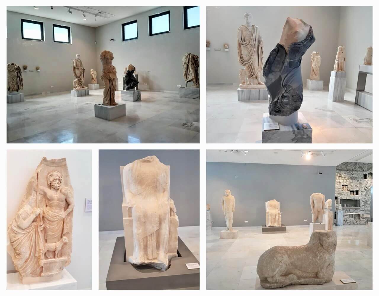 Marble statues, Archaeological museum in Pythagorion