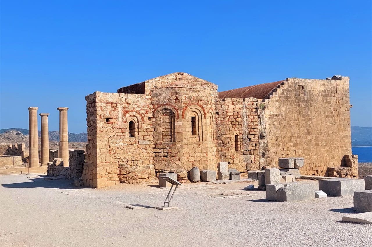 Rhodes Lindos Byzantine Church
