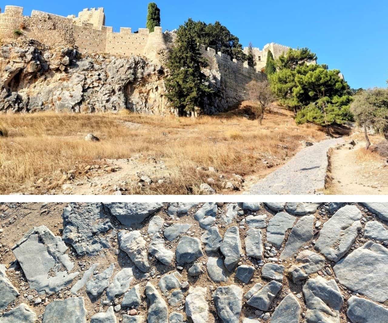 Rhodes Path to Lindos Acropolis