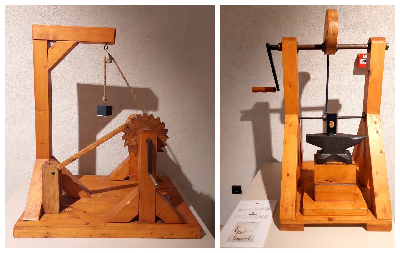 Ratchet Mechanism and Cam Hammer Leonardo Da Vinci