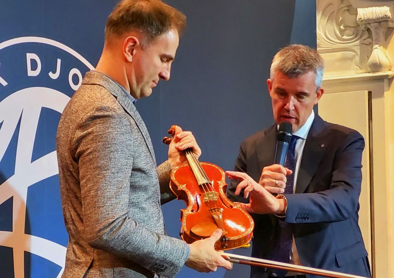 Stefan Milenković and Edgar Russ with Osmium Violin Belgrade 2023