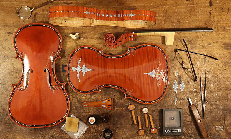 Parts of the Osmium Violin Photo by ©osmium art©