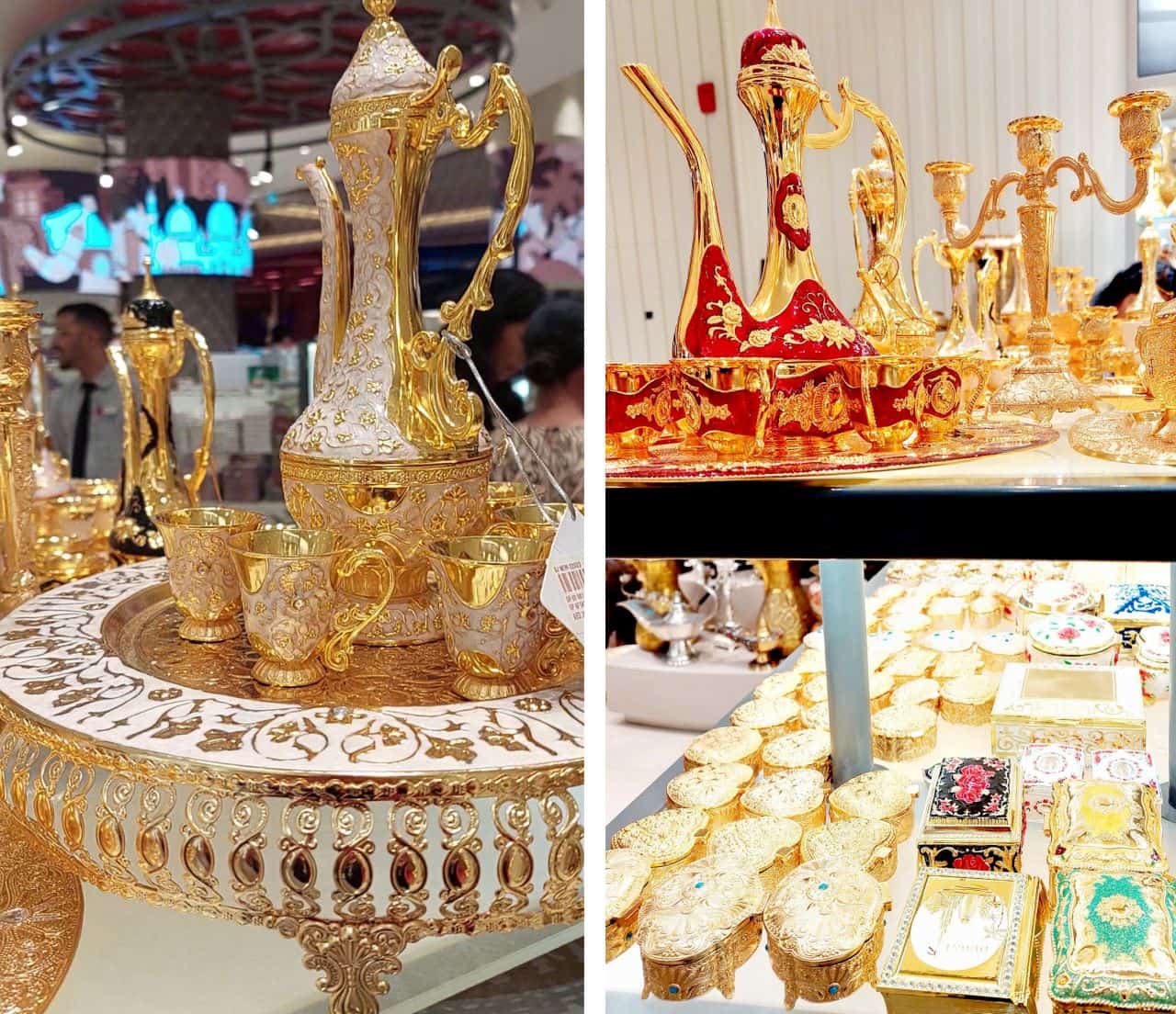 Coffee Pots and Decorated Boxes Shop in Dubai Mall