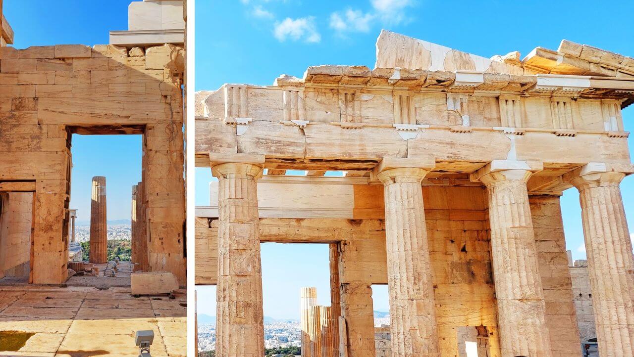 Acropolis of Athens, Propylaea columns