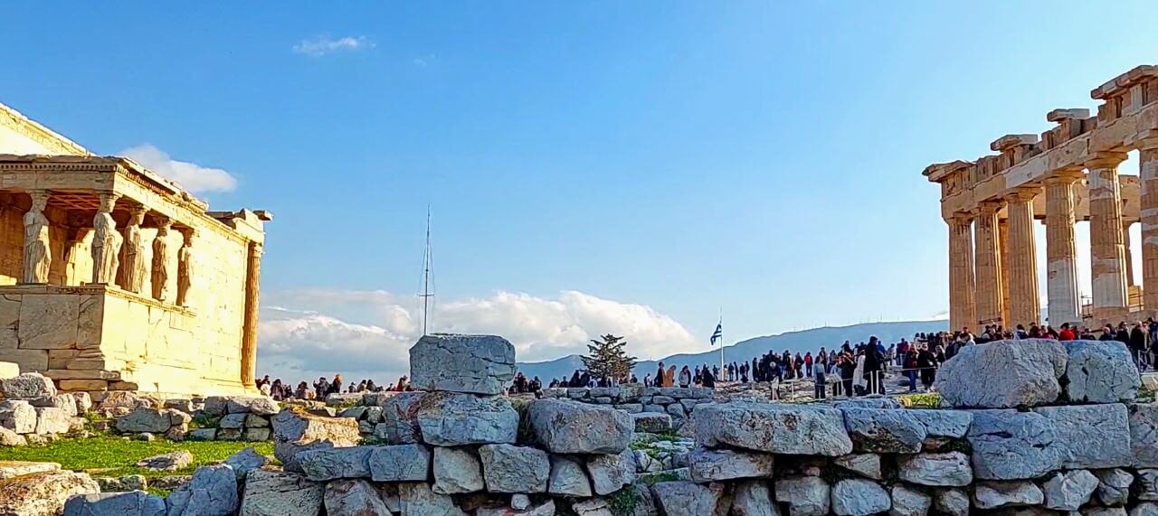Acropolis of Athens, the Erechteion and the Parthenon