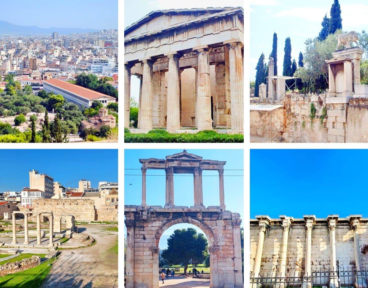 Ancient archaeological sites in Athens