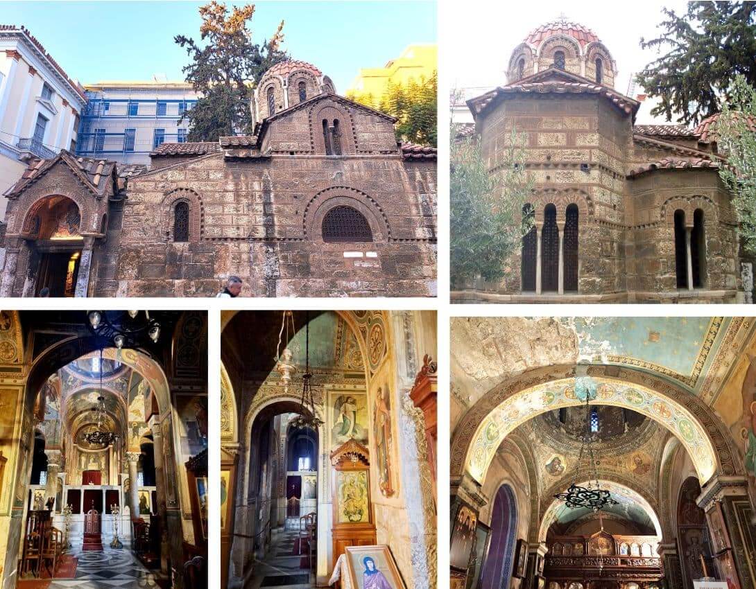 Athens, The Church of Panagia Kapnikarea, Ermou Street, Atina