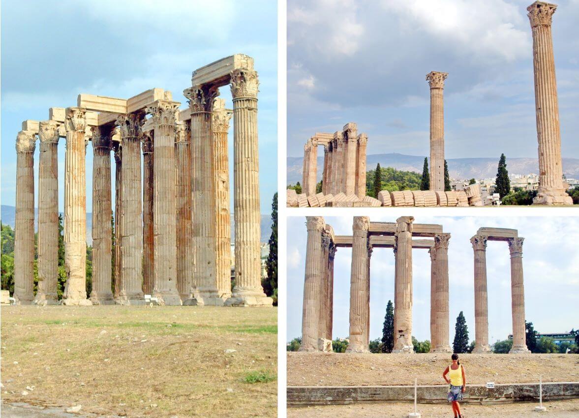 Athens Temple of Olympian god Zeus,August 2015