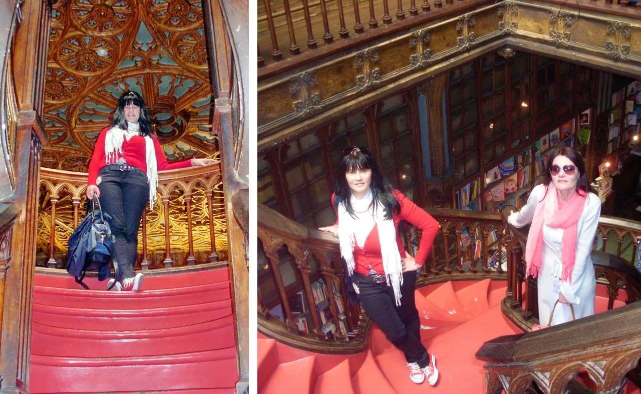 Porto, Red stairs of the Livraira Lello & Irmao