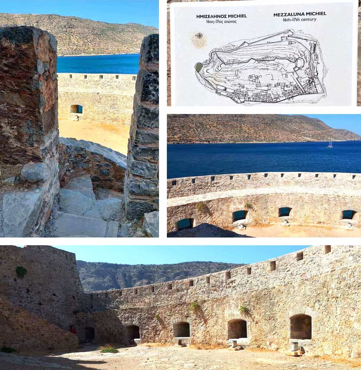 Spinalonga, inside of the Mezzaluna Micheilis bastion