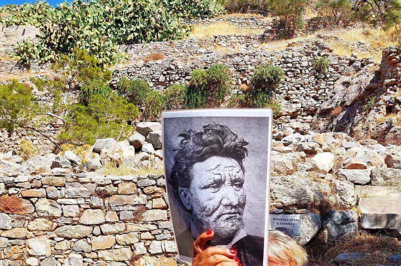 Spinalonga, the face of the leper man
