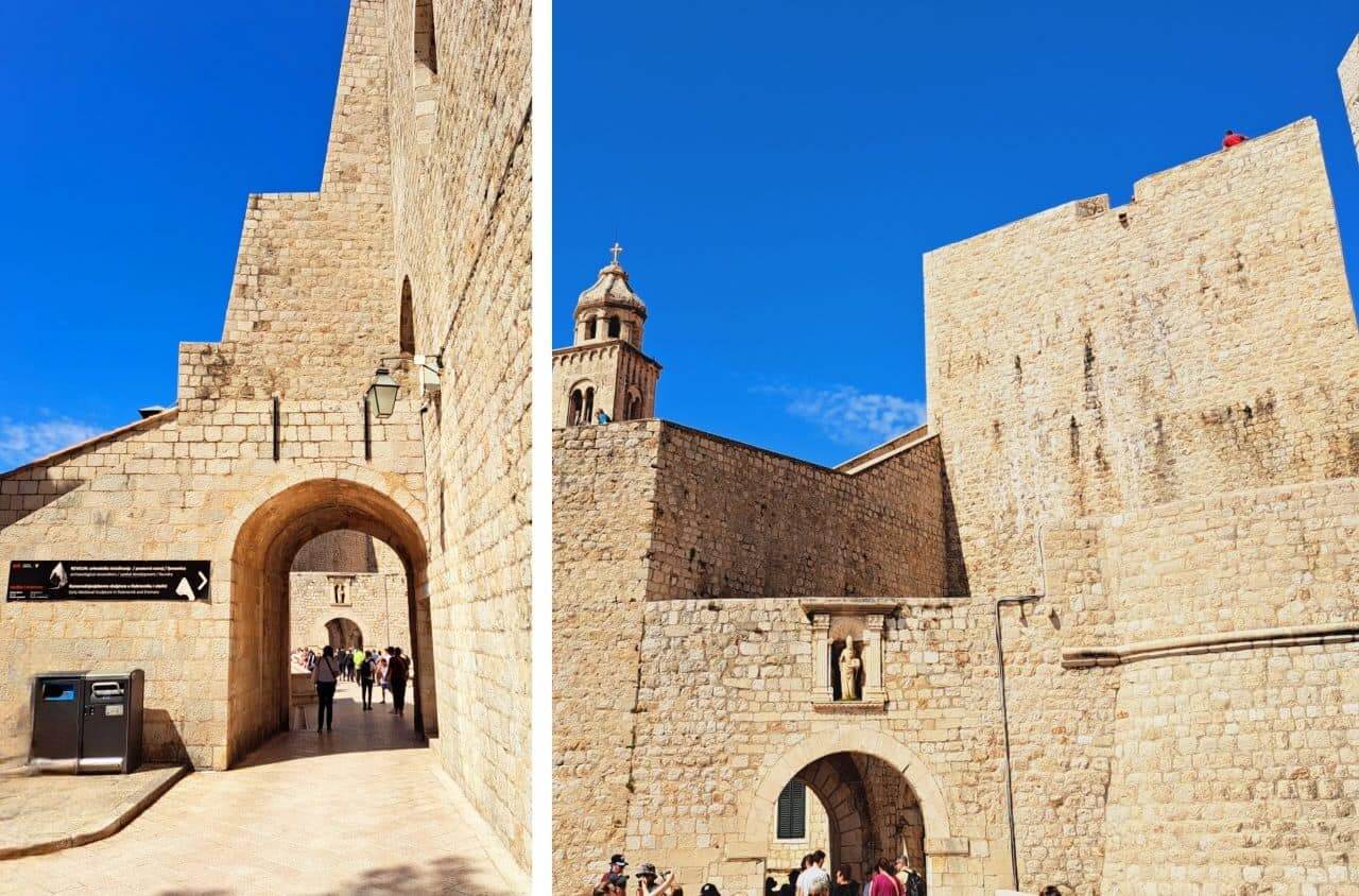 Dubrovnik, Fort Revelin and inner Ploče Gate