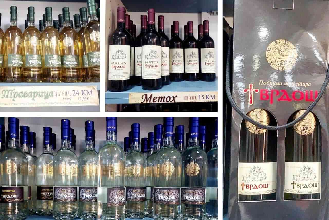 Trebinje, Monastery wines and rakia made in the Monastery Tvrdoš