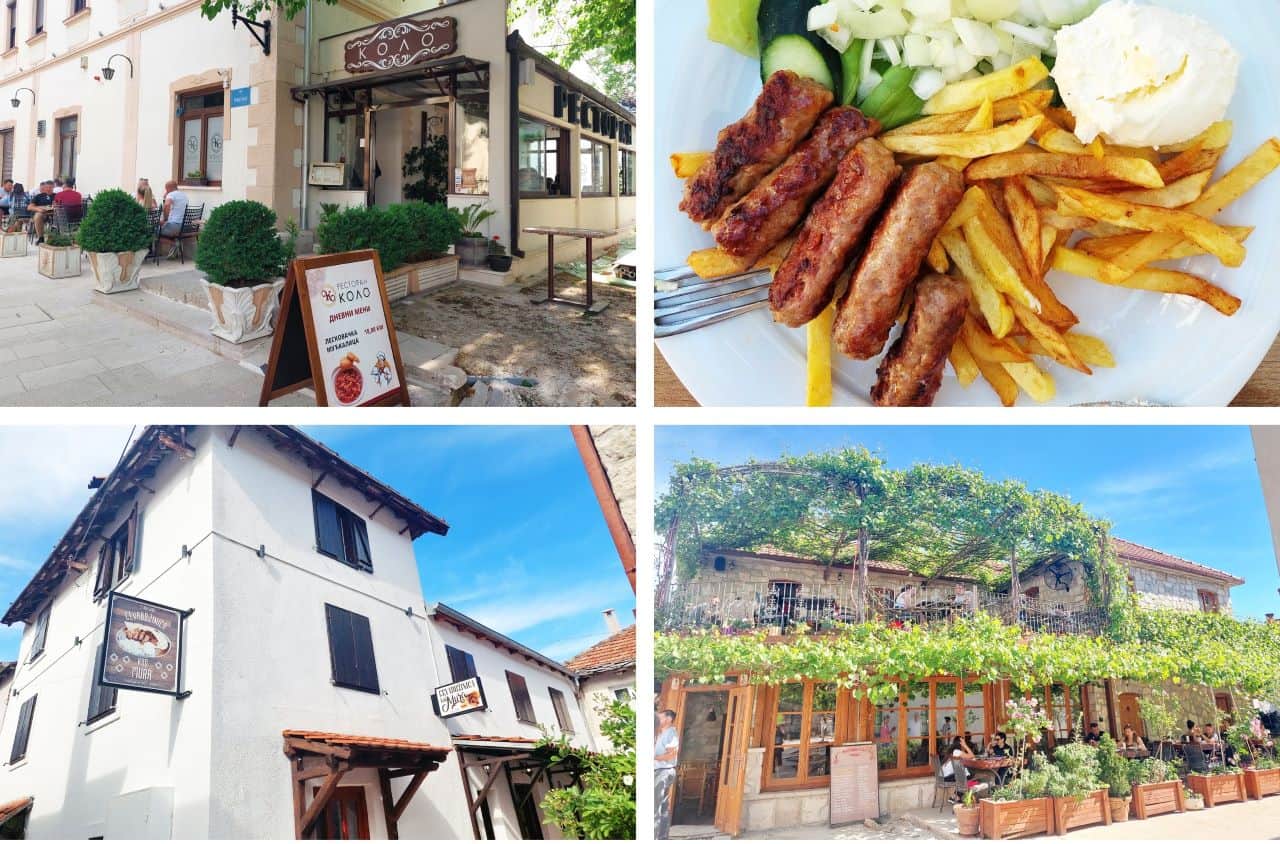 Trebinje Old Town: Kolo Restaurant, Ćevapdžinica Kastel Kod Mura, Ras restaurant & guesthouse