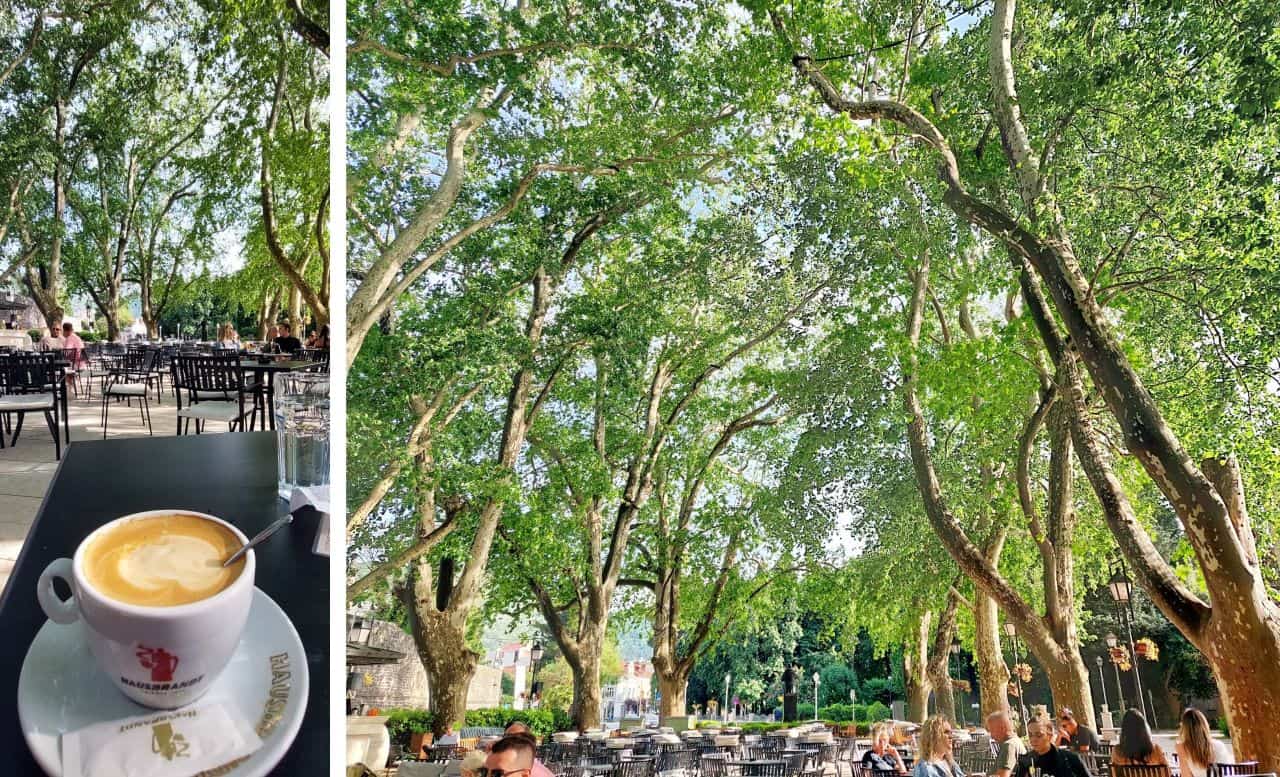 Trebinje, Coffee time under the plane trees